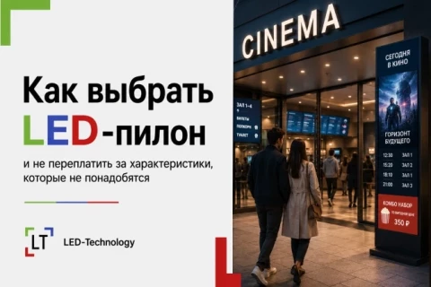 Как выбрать LED-пилон и не переплатить за характеристики, которые не понадобятся